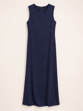 Theory Navy Sleeveless Maxi Dress